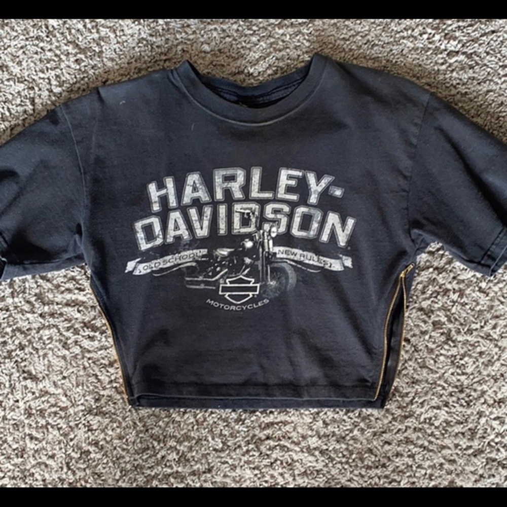 Harley Davidson Reworked Crop Top